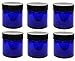 1 oz Cobalt Blue Glass Jars with Black Twist Lined Lid with Gift Card & Envelope [Pack of 6] RS.2836.00
