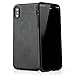 Produktbild QUADOCTA iPhone X, iPhone XS (5,8") Hülle - Premium Thin Fit Tasche aus Kunstleder - Schutzhülle Case mit Soft Feel Coating in Schwarz - Smart Cover mit Kamera Schutz für Apple iPhone 10 (Qi fähig)
