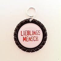 Schlüsselanhänger Kronkorken – Lieblingsmensch – Epoxyd Sticker - Handmade