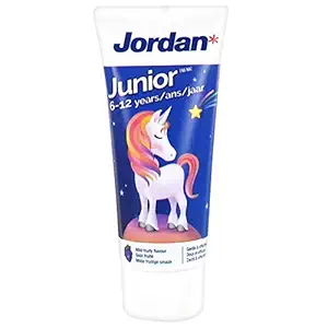 Jordan Step 2 Kids Toothpaste 6-12 Years Permanent Teeth is a Gentle Tasting Toothpaste That Kids Will Love - 50ml (6-12 Years - #2 Unicorn)