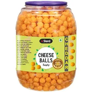 Siera Cheese Balls (Cheese Balls Vegan), Cheese Flavored Snacks | Healthy & Tasty Snacks | For Kids and Adults | Indian Snack , Party Snack, Movie Time Snacks