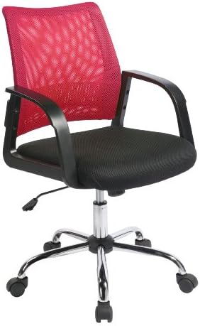 Eliza Tinsley Furniture Calypso Mesh Back Operator Arm Chair - Raspberry