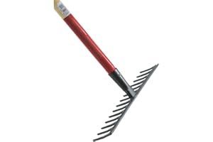 MERMIER LEMARCHAND Râteau de jardin 14 dents droites - Avec manche bois 1,5 m