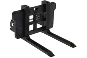 ‎TRECKERSAMMLUNG Palettengabel für JD 7R mit Frontlader - Siku 6777 Control 32 (Schwarz) (Schwarz)