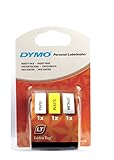 Juego de 3 cintas DYMO LetraTag assorted 3 pack cinta para impresora de etiquetas - Cintas para impresoras de etiquetas (Poliéster, Bélgica, Ampolla, 4 m, 3 pieza(s), 57 mm)