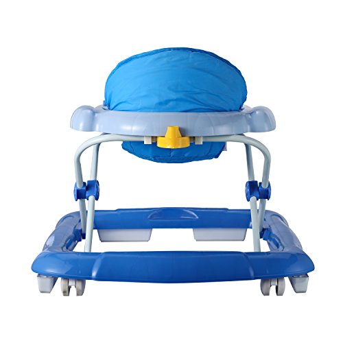 Homcom® Lauflernhilfe Laufhilfe Gehhilfe für Baby Gehfrei Babywalker höhenverstellbar (Blau) - 5