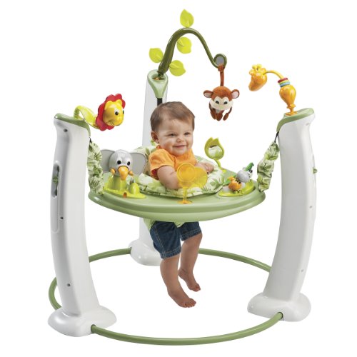 ExerSaucerŒ Jump & LearnŽ Stationary Jumper -Safari Friends
