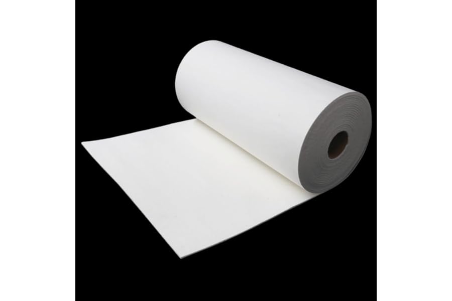 1pcs High-Temp Resistant Aluminum Silicate Ceramic Fiber Paper - Fireproof Insulation & Sealing Gasket(1mm*0.61m*1m)