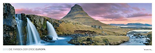 KUNTH Kalender Die Farben der Erde Europa 2015, Panorama-Wandkalender