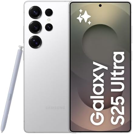 Samsung Galaxy S25 Ultra Smartphone AI, 3 anni di Garanzia del produttore, Display 6.9'' QHD+ Dynamic AMOLED 2X, Fotocamera 200MP, RAM 12GB, 512GB, 5.000 mAh, Titanium Whitesilver [Versione italiana]