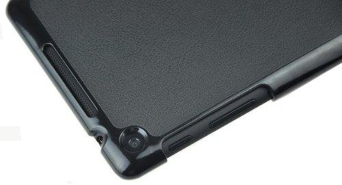 Neu InventCase® SCHWARZ (BLACK) SMART FOLIO / PREMIUM SLIM FLIP Schutz Folio Tasche Hülle Etui Case Cover für das neue Asus Google Nexus 7 FHD 2013 (7-inch) 2nd Generation Tablet Jelly Bean Android 4.3 (16GB / 32GB WiFi / 4G LTE) mit Auto Schlaf / Wach Magnet Funktion / Multi-View-Ständer und Display-Schutzfolie & Stylus Pen (Kompatibel mit Nexus 7 FHD 2 2.0 II Tablet) - 6
