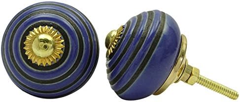 Unique Cabinet Door 1 Pair Kitchen Decorative Knobs Drawer Pull Ceramic