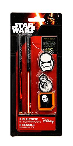 Preisvergleich Produktbild Star Wars 2 Bleistifte u. Radierer