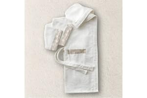 Gabel Accappatoio Spugna Bimbo Carosello Sogno Bianco Lana (XM (3-4 Anni 91-100cm))