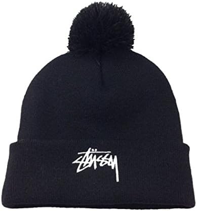 New Season Sports Beanie Cuffed Winter Knit Cap(black)