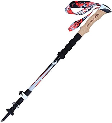 Sunshay 1PC Carbon Fiber Collapsible Hiking / Walking / Trekking Pole, Fast Climbing Sticks