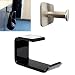 Produktbild OSOPOLA Kopfhörer Headset Kleiderbügel Acryl Edelstahl 3 m Selbstklebend unter Schreibtisch Headsets Halter Ständer Stick am Kopfhörer Haken für Gaming/Internet Cafe/Home/Office Silber