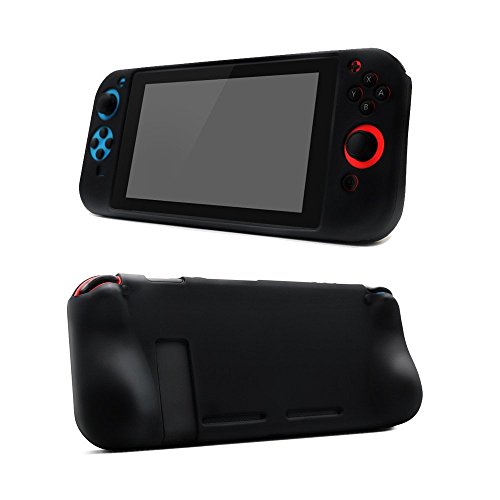 Supremery Nintendo Switch Hlle Tasche Silikon Case Full Body mit ergonomischen Joy Con Griff, Schwarz Supremery Nintendo Switch Hlle Tasche Silikon Case Full Body mit ergonomischen Joy Con Griff, Schwarz