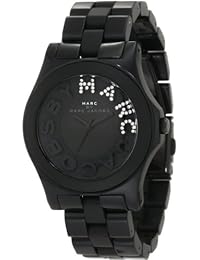 Marc by Marc MBM4527 - Reloj analógico de cuarzo para mujer con correa de plástico, color negro
