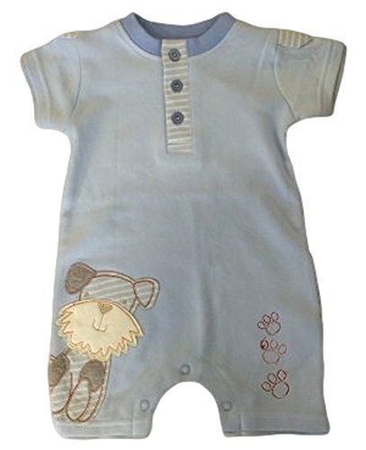 Ex Peacocks Blue Printed Baby Vest Grow Newborn 0-3 Months 3-6 Months 6-9 Months (0-3 Months)