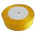 Produktbild OurWarm Baby® Gelb 2,5 cm Zoll 25 mm breit Satin Band 25Yard Geburtstag Party/Craft/Hochzeit Schleife Gastgeschenken Scrapbooking Decor (Flexibler Gartenschlauch)