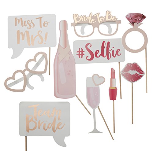 Ginger Ray Hen Party Rose Gold Team Braut Foto Booth Props Alternative Spiel ? Team Braut - 2