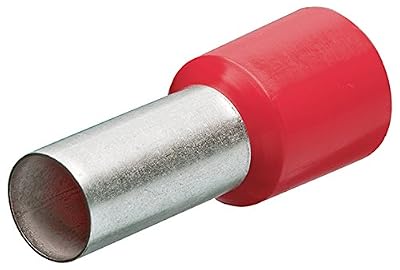 Knipex 97 99 337 Embouts de câble avec col en Plastique, Rouge