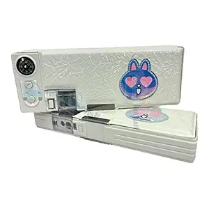 FunBlast Magnetic Pencil Case with Sharpener - Pencil Box for Kids, Pencil Box for Girls, Pencil Box Boys, Pencil Box for Girls Stylish, Compass Pencil Box