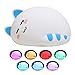 Produktbild Baby Cute Cat Soft Silikon Tierkindergarten Nachtlampe, Tap Control Farbwechsel Schlafzimmer Stillen Nightlight Kitty Lampe Geschenk für Neugeborene Kleinkind Kinder Mädchen Geschenke Beleuchtung Deck