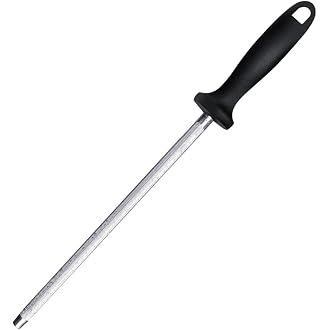 FIKKANI Diamond Honing Steel Knife Sharpening Rod - Pro...