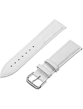 TRUMiRR 18mm Echtes Leder Uhrenarmband -Ersatzband -Armband-Bügel für Huawei Uhr 1. / Fit Ehre S1, Asus Zenwatch...