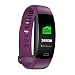 Produktbild Ho Clock F64HR Farbe Bildschirm Smart Watch Herz Blutdruck Blutsauerstoffsättigung Überwachung Armband Schlaf Überwachung Smart Bluetooth Armband,Purple