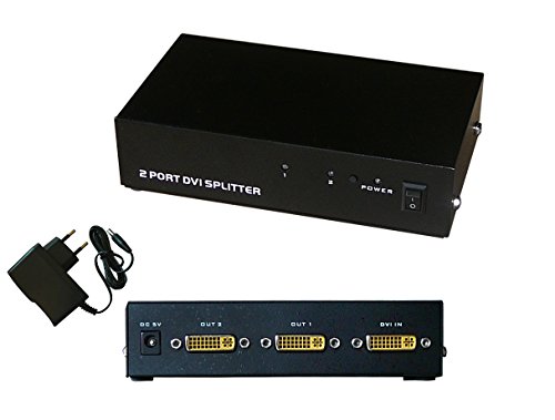 KALEA INFORMATIQUE - Splitter DVI 2 Puertos - reparte la Imagen de una Fuente DVI-D 2 Salidas
