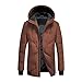 Produktbild Herren Daunenjacke Casual Classic Oberbekleidung Mode Kurzmantel Business Formelle Kleidung Jacke Tops (Farbe : Caramel, Größe : 175/L)