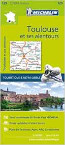 Carte Zoom 129 Toulouse Et Ses Alentours Michelin Livres Amazon Fr