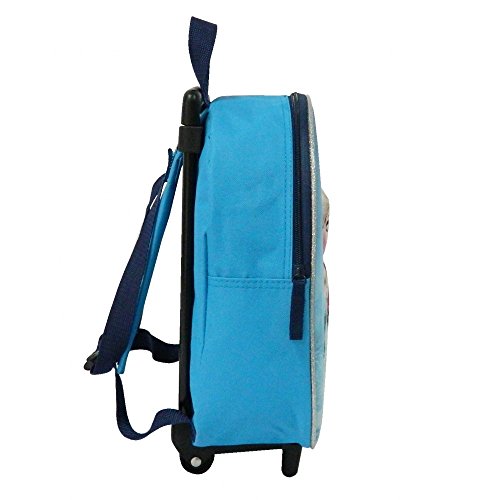 SAC A DOS A ROULETTES 31CM BLEU-LA REINE DES NEIGES / FROZEN DISNEY