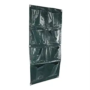 8 Pocket Wall-Mounted Flower Pouch Wall Planter Pouch, Grow Bags, Balcony Planters Garden for Outdoor Indoor Yard