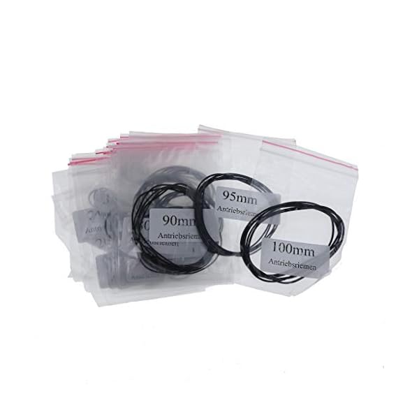 Antriebsriemen Motorriemen Sortiment 20-100mm 85 Riemen für Walkman / Discman Laufwerke und mehr