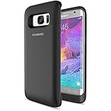 KiWiBiRD 5000mAh Samsung Galaxy S7 Edge Battery Case / Battery Pack Charger / Slim Battery Cover with 120%+ Extra Battery Power for Galaxy S7 Edge (Not For S7) - Matte Black