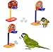 Produktbild MTTLS Papagei Tier Papagei Puzzle Training Intelligenz Entwicklung Spielzeug Mini Basketball Papagei schießen Basketball (3 Set)