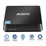 【Dual Output】 ACEPC T11 komplett PC unterstützt Dual-Screen-Anzeige über HDMI- und VGA-ports. Es kann als HTPC, POS oder Thin Client Lösung verwendet werden.4K Ultra HD (UHD) Videowiedergabe bietet Ihnen ein überlegenes Fernseherlebnis.