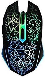 AmanStino Wireless Mouse 2.4G Receiver Mouse for Computer PC Laptop Desktop,USB PC Gaming Mouse with LED Lights