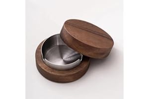 SEMINISMAR Cendrier fermé original acier inoxydable intérieur/extérieur anti-odeur jardin/bar/restaurant/bureau