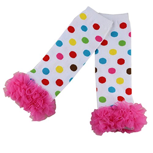 Wennikids Toddler Infant Baby Sweet Winter Christmas Baby Leg Warmers/Ruffle Leggings/leggies 13 Polka Dot