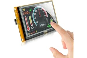 SCBRHMI 5 Pulgadas HMI Smart TFT LCD Pantalla Módulo con Controlador + Programa + Táctil + Interfaz Serial UART STVC050WT-01 para Arduino UNO & Mega Raspberry pi ESP32 ESP8266 STM32