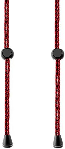 Dekawei Strong Round Shoe Laces Bootlaces, No tie Elastic Lace System with lock, Sport Elastic Lock Shoelaces for Running &amp; Triathlon (2 Pairs, Red)