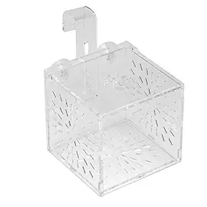 Fish Separation Breeder Box, Acrylic Transparent Fish Tank Breeding Isolation Box Aquarium Hatchery Incubator Holder(A-10x10x10cm)