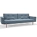 Produktbild Innovation Schlafsofa mit Armlehnen und Hellen Holzbeinen Splitback Stem Light Wood Textil hellblau