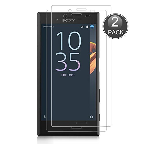E-Hamii [2-Pack] Sony Xperia X Compact Displayschutzfolie, 0,26 mm HD Anti-Kratz- und Anti-Fingerabdruck Schutzfolie, 9H gehärtetes Glas Schutzabdeckung, Besserer Schutz (Hinweis: Nicht Volldeckung)