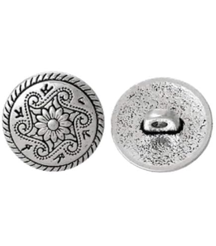 Metallknöpfe Mit Süßem Enten-Motiv – 10 Stück, Altsilber, 15mm Oder 20mm, Ideal Für Dirndl & Tracht